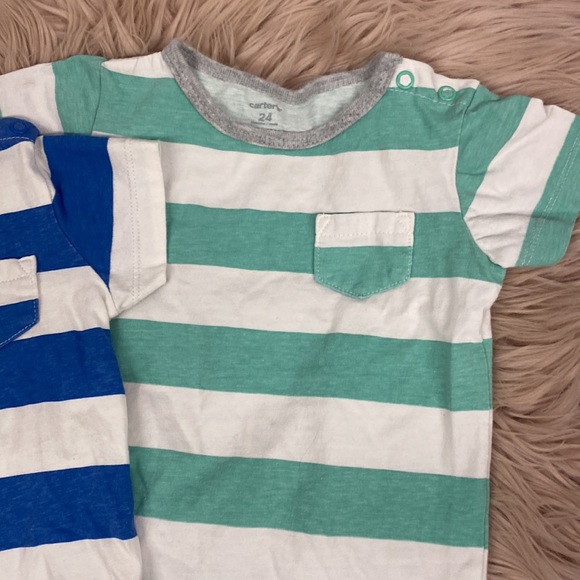 Baby Boy Striped Onsies - Picture 2 of 4